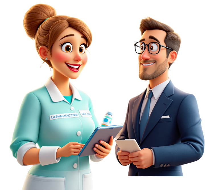 la pharmacienne et conseiller